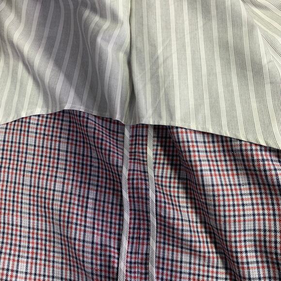 BLACK FLEECE Size 42 Regular Grey Red Black Plaid Sport Coat - Picture 11 of 13